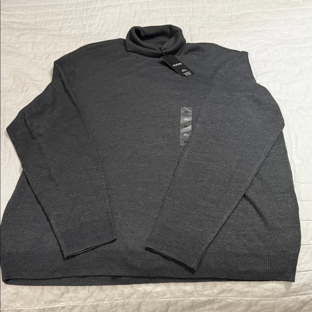 Alfani Dark Gray Turtleneck Sweater